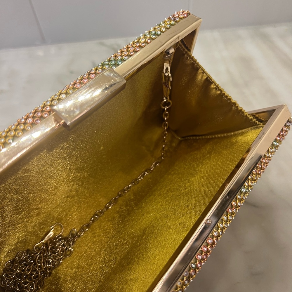 Multicolor Rhinestone Clutch - Picture 5 of 7